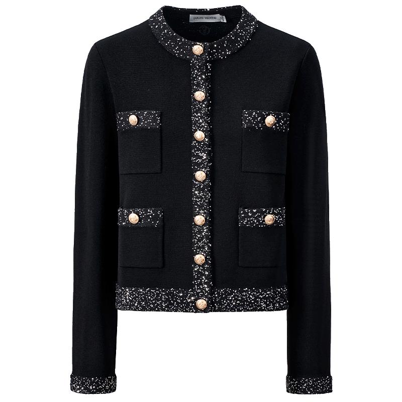 GIOVANNI VALENTINO Women's Little Fragrance Style Knit Cardigan
