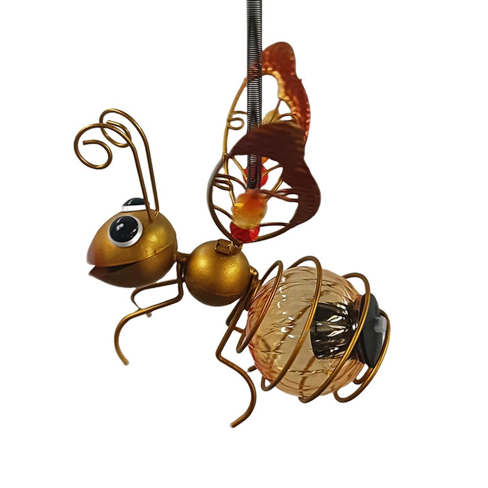 Солнечные гирлянды для насекомых, подвесные лампы для летающих насекомых, садовые светильники для украшения балкона, крыльца на заднем дворе