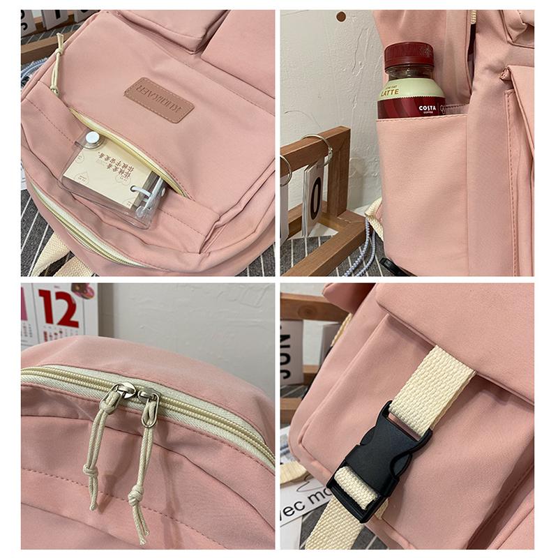 Женский рюкзак Harajuku, школьный рюкзак для девочек-подростков, женские большие дорожные сумки для ноутбука, кавайный студенческий холщовый рюкзак