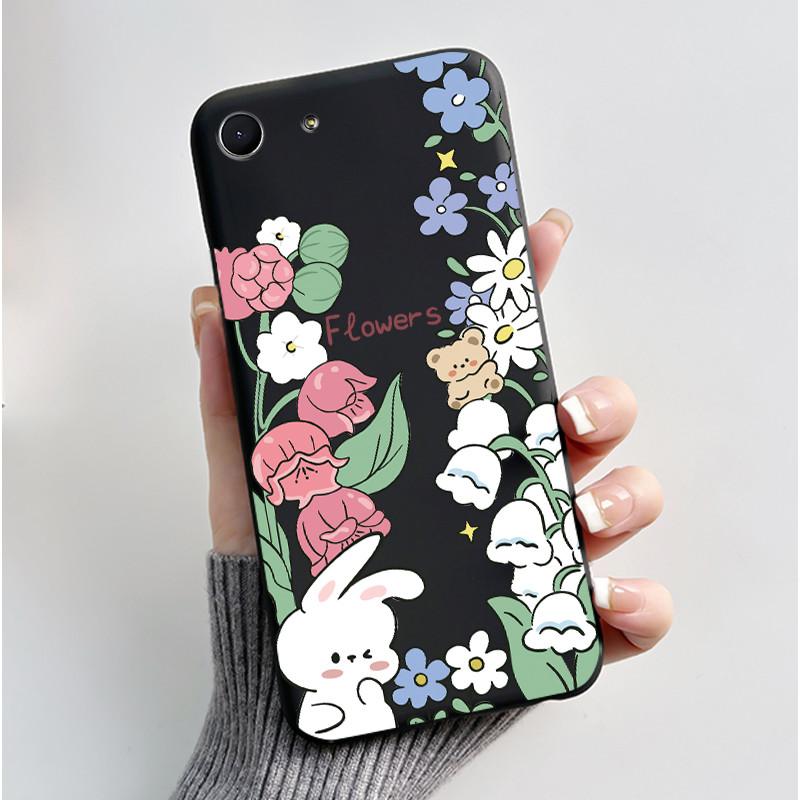 Case For sony Xperia XZ4 Compact Black Silicone Soft Case sony Xperia Ace 2019 Luxury Cute Love Rabbit Funny Cartoon Back Cover