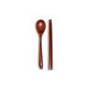 Wooden Children's Cutlery Set, Spoon + Chopsticks, Korean Popular Tableware