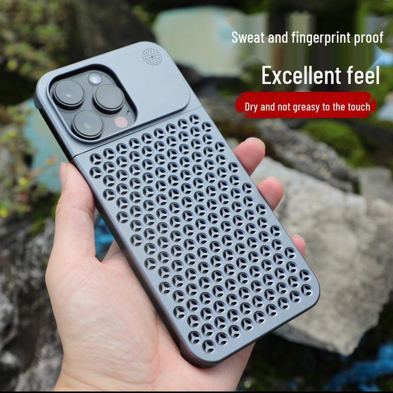 Универсальный металлический чехол-ароматерапия для iPhone 13-15 Pro Max