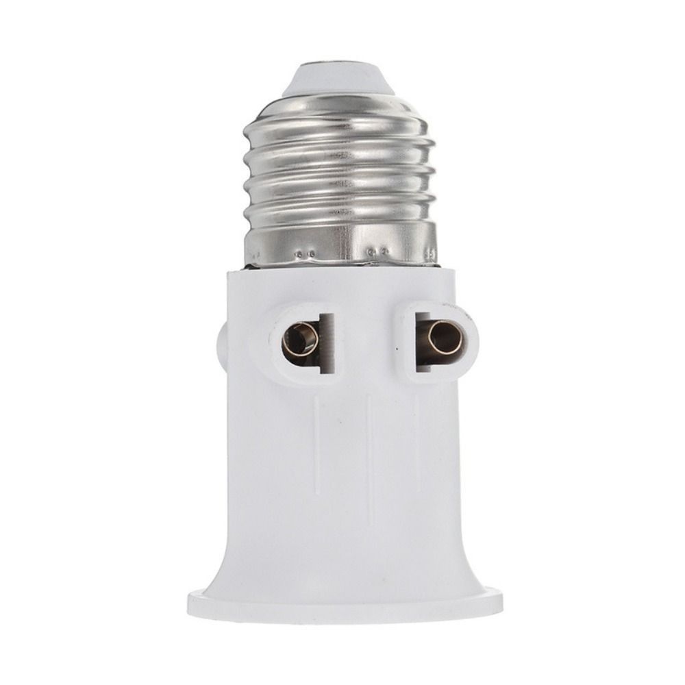 White EU Plug Connector ABS E27 To EU Plug Lamp Holder New Socket Conversion for Lamp