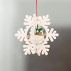 Christmas Decorations Wooden Hollow Out Christmas Tree Pendant Five-pointed Star Bell Snowman Drop Ornament Festival Home Decor