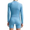 Nike Женский спортивный топ с длинным рукавом на молнии, комфортный, для фитнеса, женские топы IO4467-486