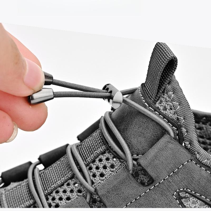 Летние мужские кроссовки для отдыха на открытом воздухе, дышащая сетка, повседневные туфли на плоской подошве, обувь для вождения, большой размер 39-46