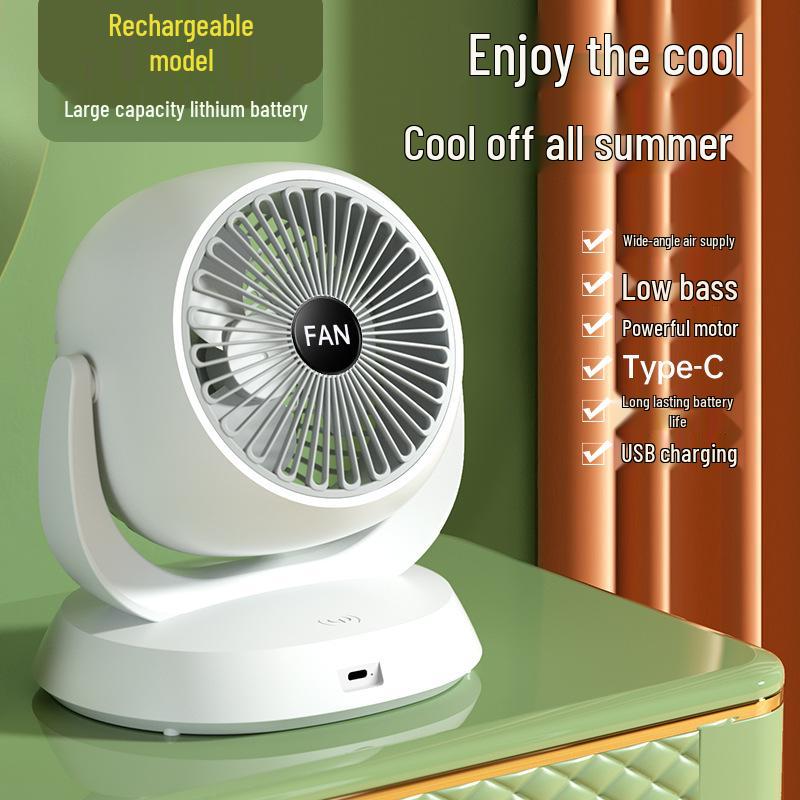 Compact Multi-Functional USB Tabletop Air Circulation Fan for Home and Office