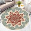 Круглые ковры для гостиной, винтажные цветочные ковры большой площади, домашний декор, роскошные богемные коврики в экзотическом стиле, мягкие полиэстеровые коврики для спальни