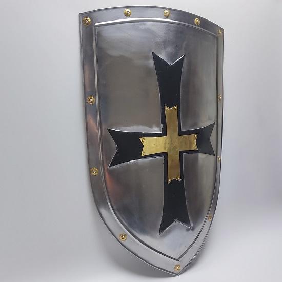 Templar Cross Shield, Medieval Heater Shield, Medieval Knight Cross Shield, Medieval Crusader Shield, Role Play Shield, Wall Décor