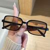 New Korean version simple square sunglasses for men and women fashion trend UV resistant outdoor sunshade sunscreen glasses