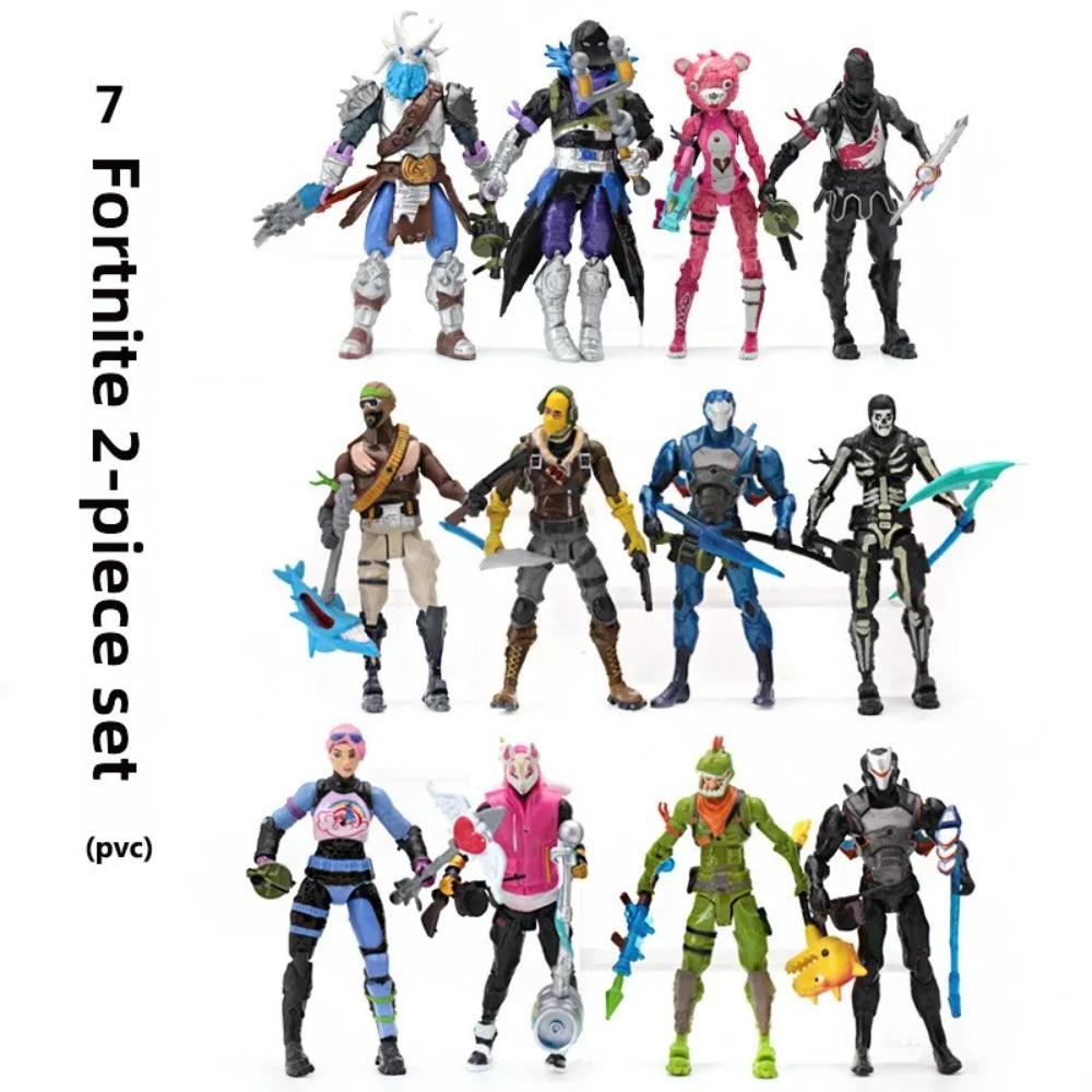 8/12pcs/set Fortnite 20CM Anime Game Figurines Toy Figures Movable Joints Action Figure Model Dolls Decoration Toy Gift
