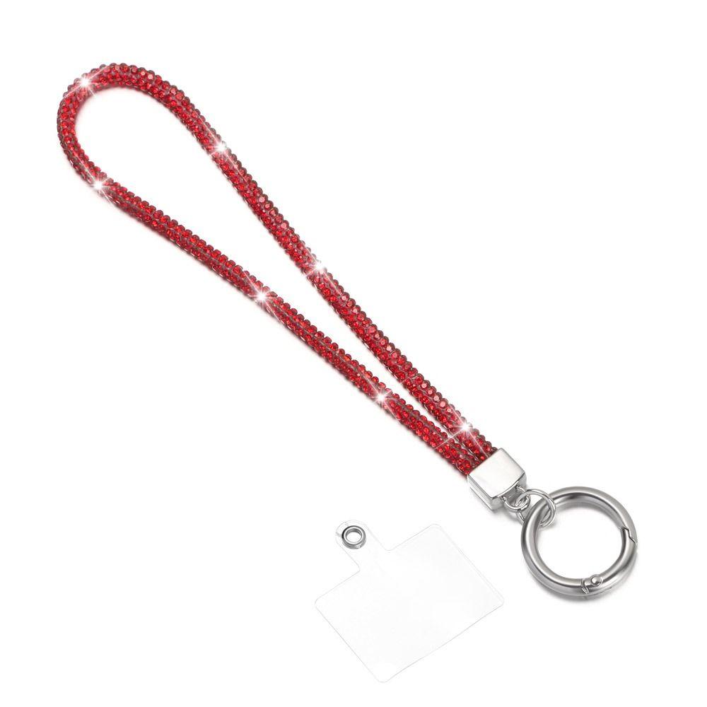 Блестящий шнурок для телефона со стразами, яркий брелок, роскошный блестящий кристалл, веревка с защитой от потери, модные ремешки для запястья, подвесной шнур