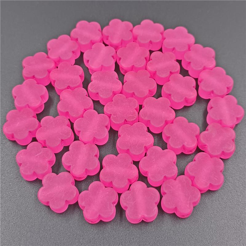 Изготовление ювелирных изделий Цветок сливы 10 шт. Форма цветка 15 мм Ожерелье Браслет DIY Аксессуары Прозрачные Для Матовых Бусин Акриловые Украшения Для Волос