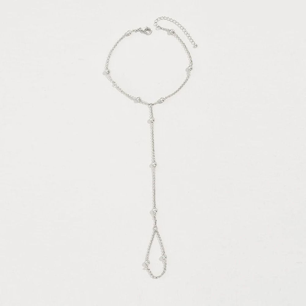 Простая цепочка из рисовых бусин, креативный браслет в стиле легкой роскоши, новый браслет-цепочка, женский