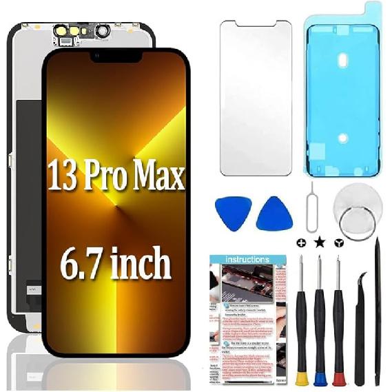 Для замены экрана iPhone XR 6,1 дюйма, ЖК-дисплей, сенсорный экран, сборка дигитайзера с инструментами для ремонта, совместим с моделями A1984, A2105, A2106,
