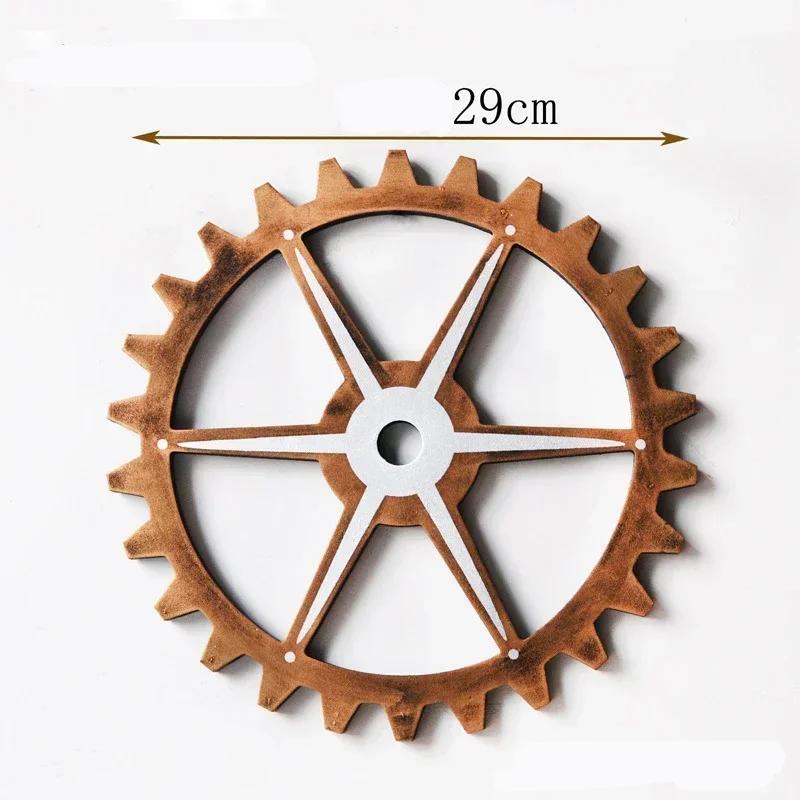 Винтажное золотое деревянное колесо стимпанк шестерня скульптура шестерня ретро дизайн украшения бар паб настенный декор шестеренка деревенское декоративное деревянное ремесло