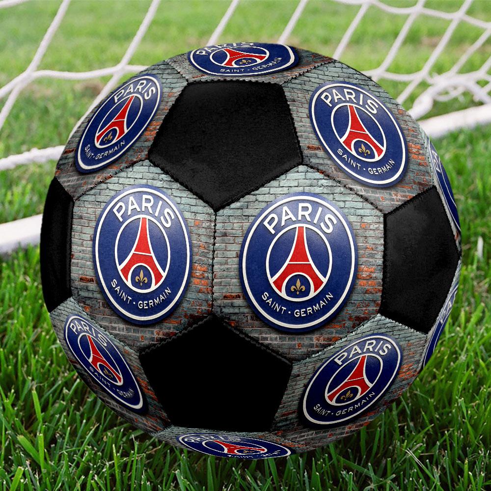 Paris Saint-Germain F.C. Soccer Ball Size 5 Colorful Machine Stitched PVC Competition Ready Durable High-Bounce