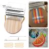 Mini Loom Machine with 10/12/14/21/28/42 Needles Portable Small Manual Darning Loom Wooden DIY Jeans Socks Clothes Mending Weaving Loom Toy