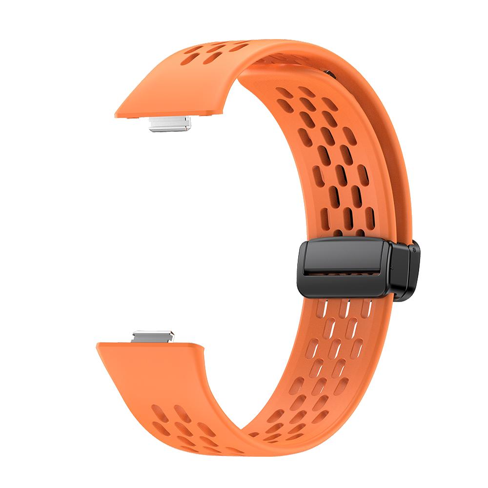 Силиконовый ремешок для часов Huawei Fit 3, спортивный полый дышащий ремешок с магнитной пряжкой, браслет для Huawei Fit 3 Fit3, браслет, ремень