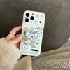 Кавайный Мультяшный Пес 3D Pop-подставка Чехол для Телефона Для iPhone 14 15 16 17 Pro Max INS Рисунок Прозрачный Ударопрочный Защитный Чехол Девочки