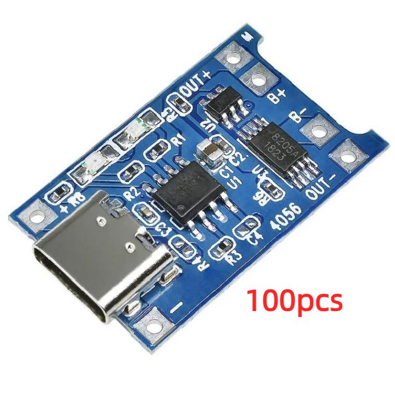 TP4056 5V 1A Type-c USB Плата зарядки литиевых аккумуляторов 18650 Зарядный модуль с защитой Двойные функции