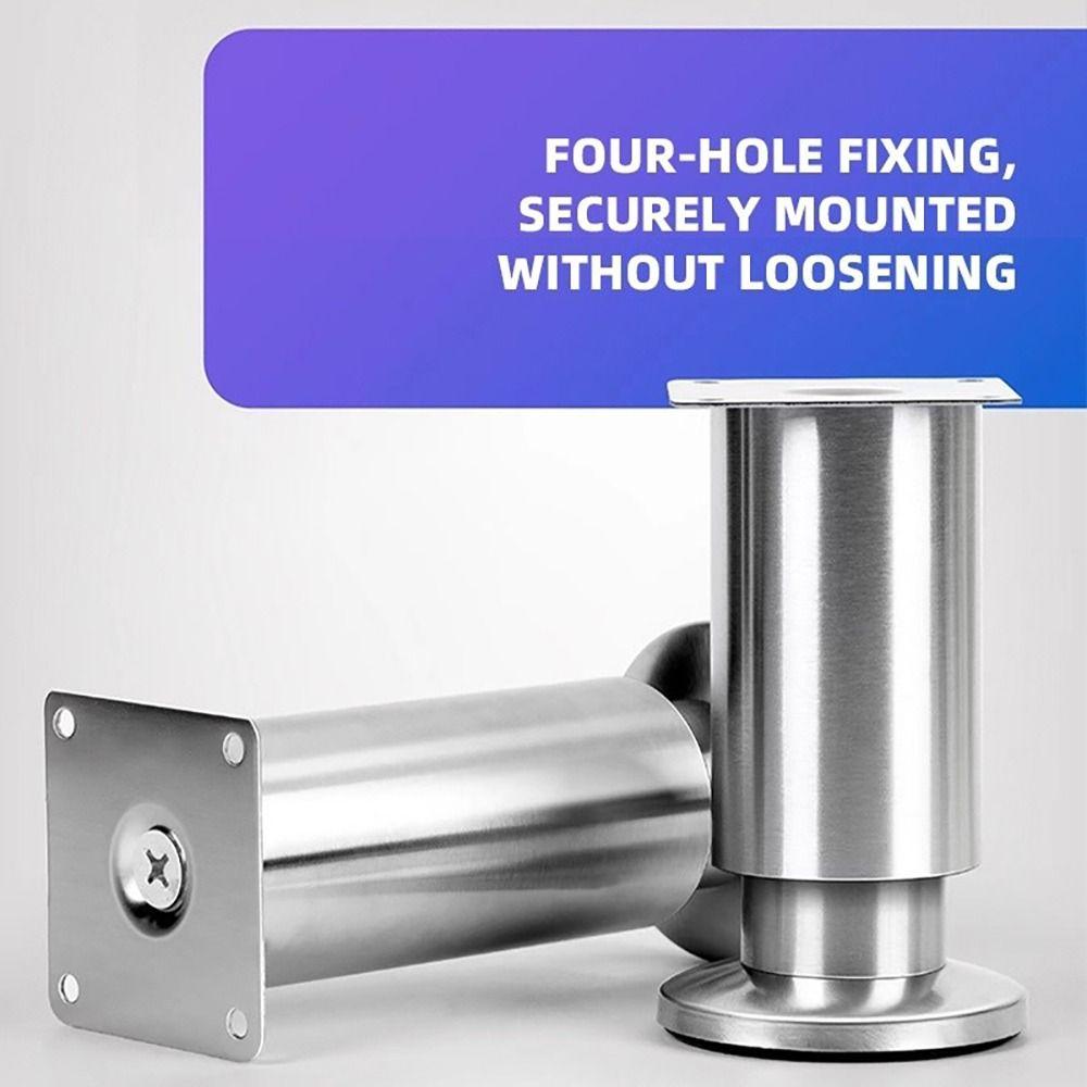 1 шт. ножка для мебели из нержавеющей стали, регулируемая по высоте, опорная стойка, новые ножки для дивана и кухонного шкафа