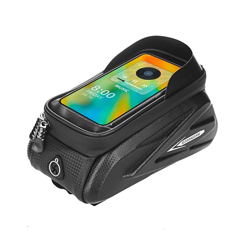 Phone Hard Case Tube Bag Large Capacity Waterproof Reflective Mtb Road Bicycle Saddle Bag Head Bag Front Beam Bag