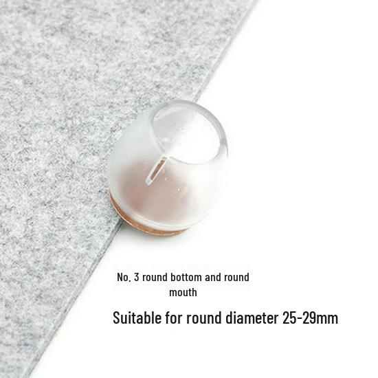 Прозрачные противоскользящие защитные чехлы для ножек стульев и столов