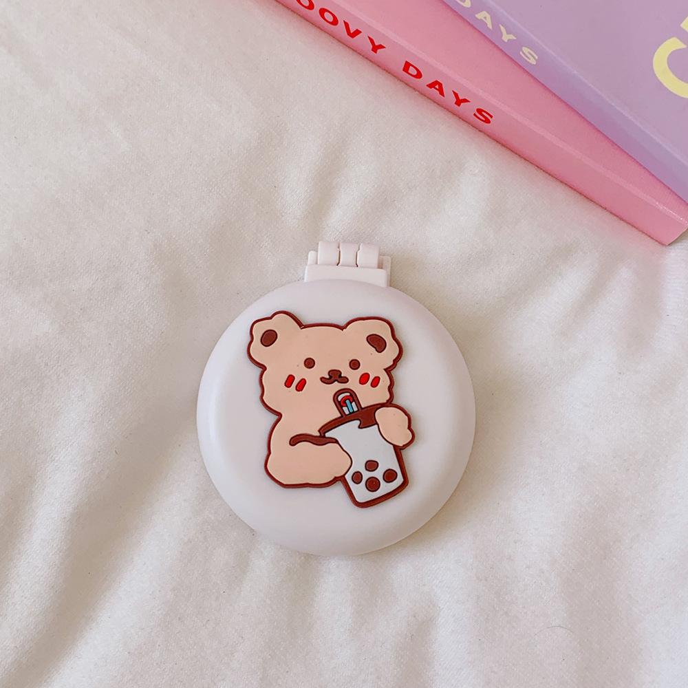 Симпатичные мини-складные гребни для волос с зеркалом, портативные для путешествий, массажная расческа для женщин и девочек, щетки для волос, аксессуары для укладки