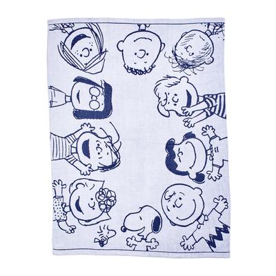 Nishikawa Snoopy Friends PEANUTS GANG Полотенце Сделано в Сделано с Пушистым Мягким к Сделано в Японии Одеяло Счастья, Одинарное, Стираемое, Имабари, Хлопок,