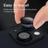 Metal Ring Lens Protector Tempered Glass Camera Cover For iPhone 16 15 14 13 12 11 Pro Max 16 Plus 13 Mini