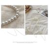 Summer Pearl Necklace Lace Scarf Hollow Embroidery Bags Handle Decor  For Women Collarbone