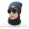 Зимняя мужская женская теплая шапка для спорта на открытом воздухе, вязаная толстая шапка, теплая шейная шапка, модная унисекс-шапка для охоты и кемпинга