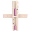 15 Minutes Sauna Room Sand Clock Glass Timer WallMounted Wooden Hourglass with Pink Sands