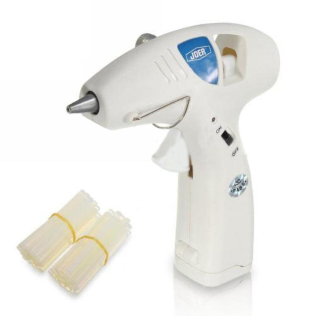 Беспроводной нагревательный пистолет для термоплавкого клея, триггер и 50 шт. клейких клеевых стержней для рукоделия