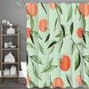 Летняя персиковая шторка для душа, Декоративная шторка для душа для ванной, Водонепроницаемая шторка для душа с крючками