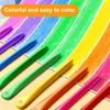 12/24/36/48Цвета 12/24/36/48Цвета Пластиковые Мелки Не Грязные Руки Инструменты Для Рисования Канцелярские Товары