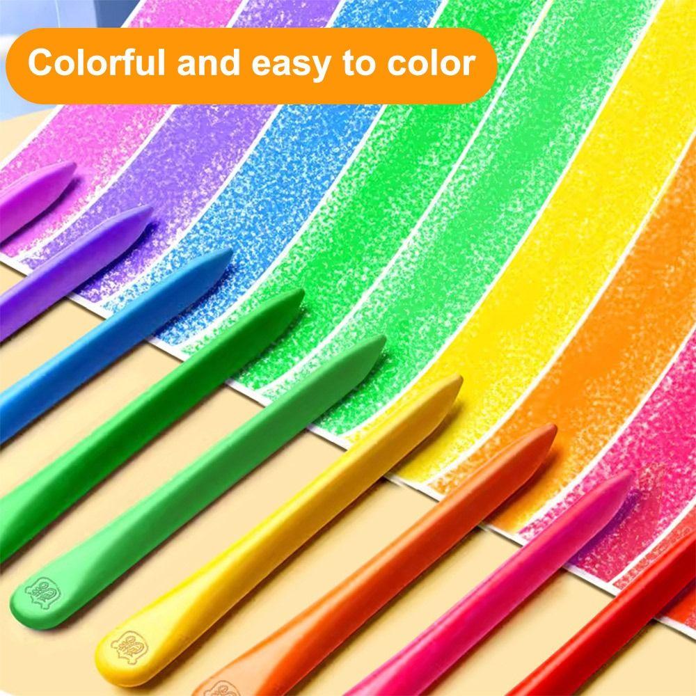 12/24/36/48Цвета 12/24/36/48Цвета Пластиковые Мелки Не Грязные Руки Инструменты Для Рисования Канцелярские Товары