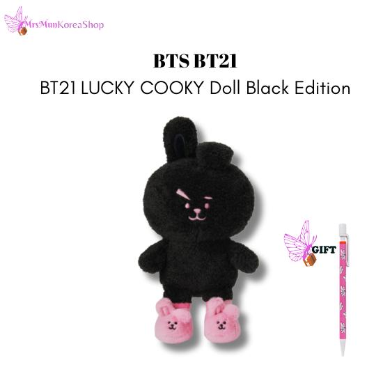 BT21 Кукла LUCKY COOKY, черное издание