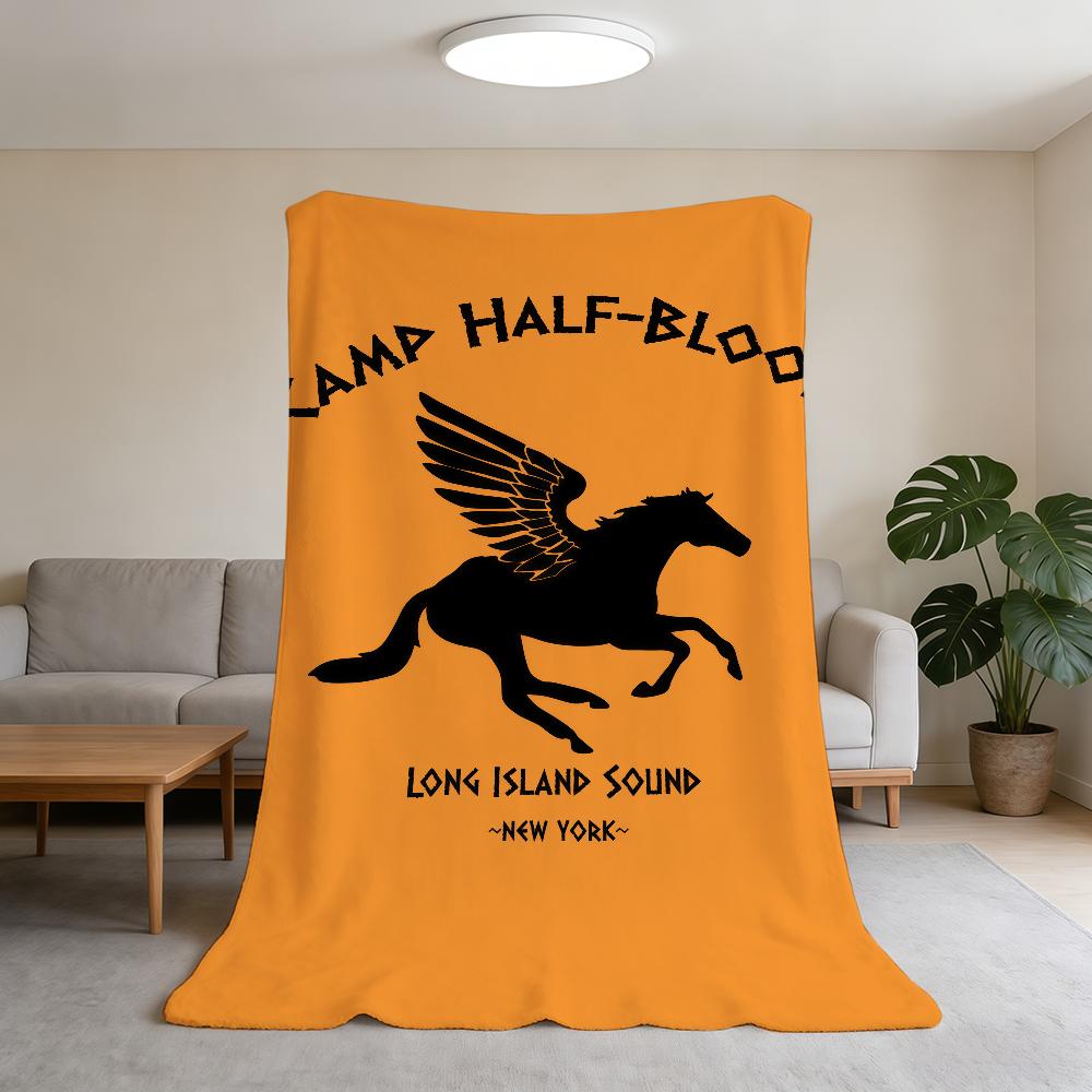 Blanket J-Jackson Camp Super Warm Comfortable Plush Throw Blanket Half-Blood P-Percy Child Home Sofa Bedroom Gift