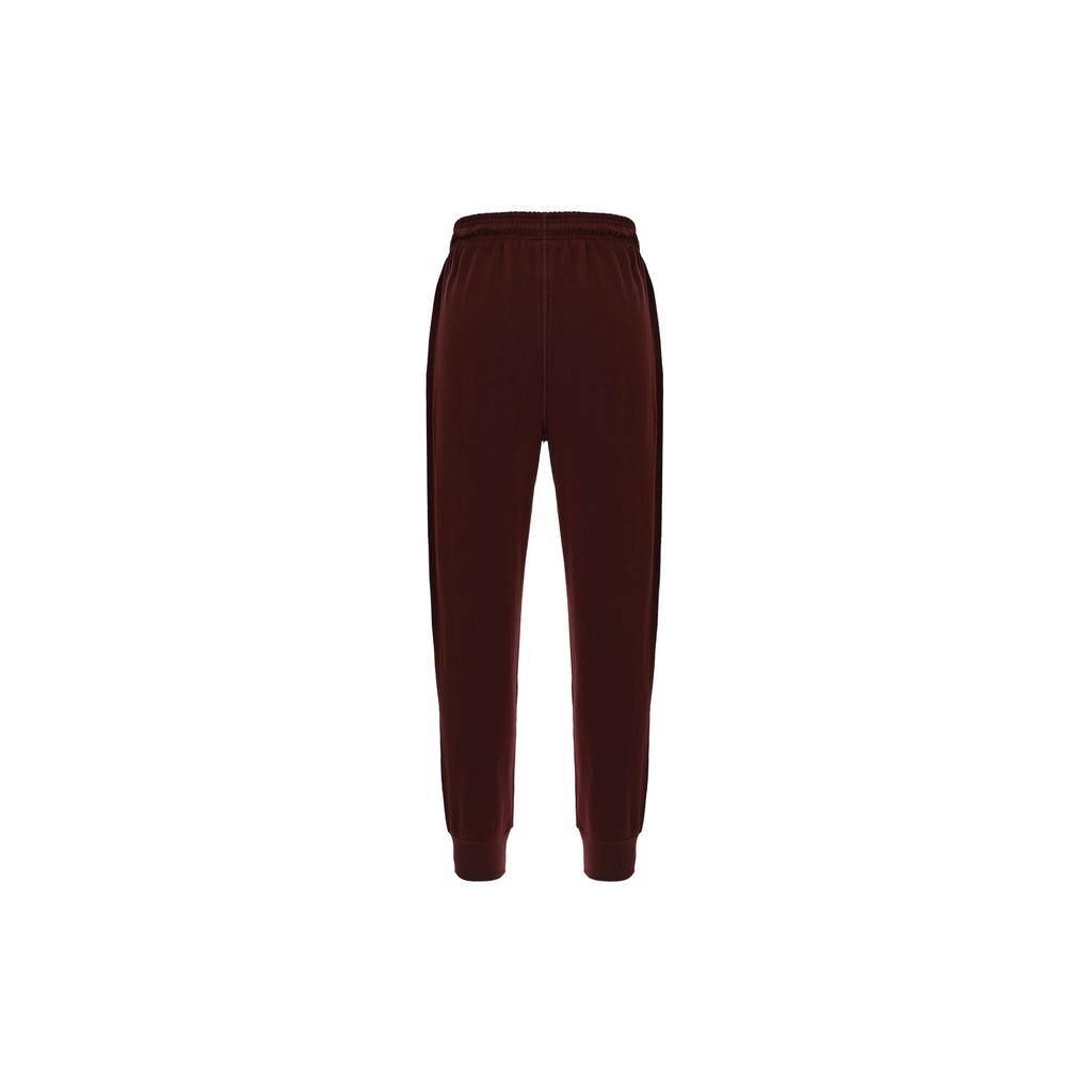 Nike Club Logo Embroidery Pattern Solid Color Elastic Waist Mid Rise Knit Casual Pants Men Pants Burgundy FQ4331-652