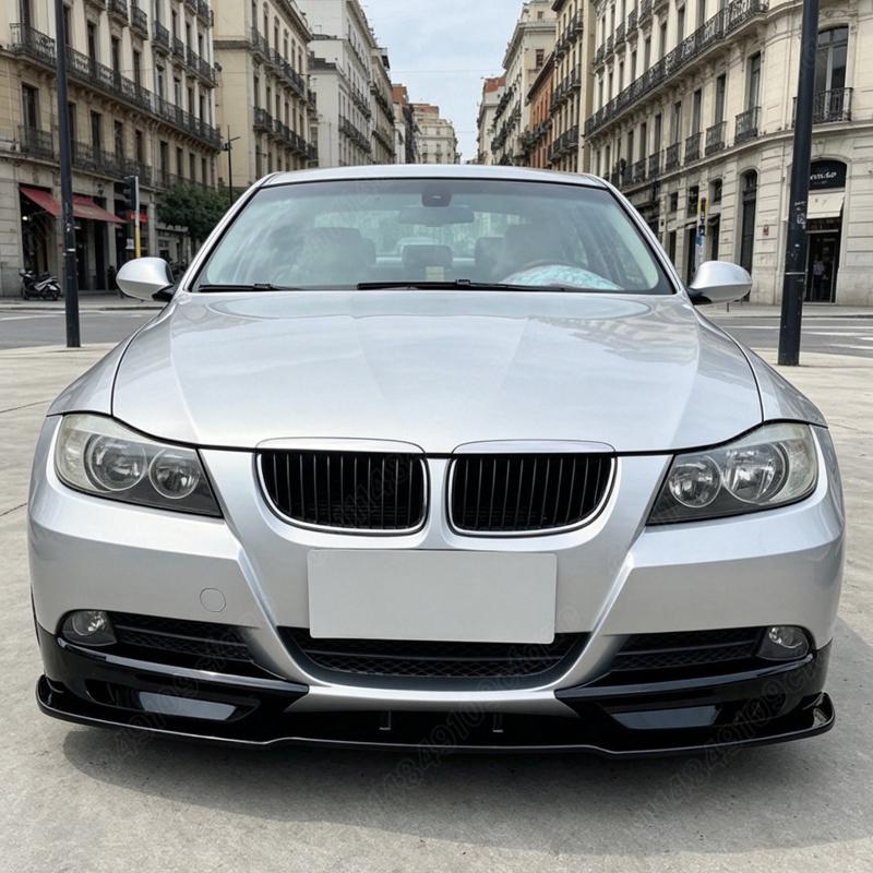 For BMW 3 Series E90 E91 Early 320i 325i 2005 2006 2007 2008 Auto Front Bumper Lip Car Front Chin Spoiler Body Modification Kit