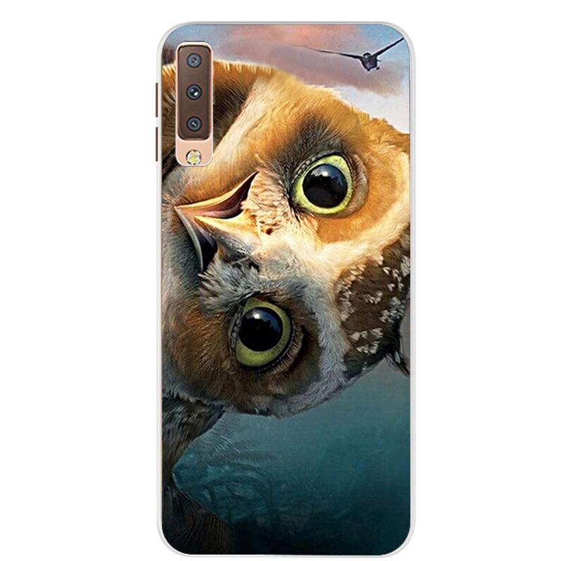 Чехлы для Samsung Galaxy A7 2018, силиконовый цветной чехол для телефона, чехол для Samsung A7 2018 A750 A750F, защитный корпус 6,0 дюймов