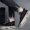 Retro Men Works Shoes Outdoor Breathable Wear-resistant Casual Sneakers Spring Fashion Anti-slip Platform Hiking Shoes Versatile