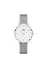 Petite Sterling White Watch, 32mm,