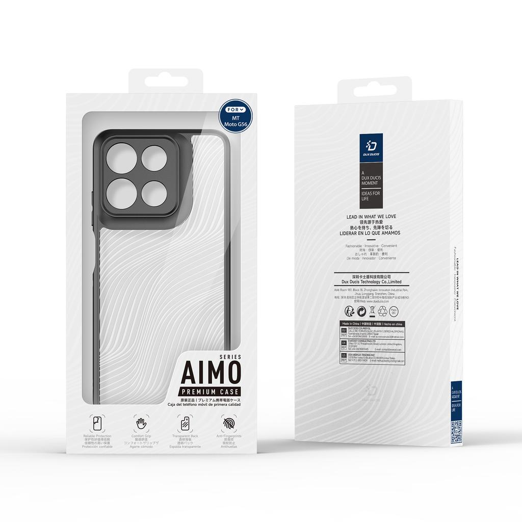 Чехол для Motorola Moto G56 5G DUX DUCIS Серия Aimo TPU+PC Матовый Противоударный Чехол для Телефона (Сертификация REACH)