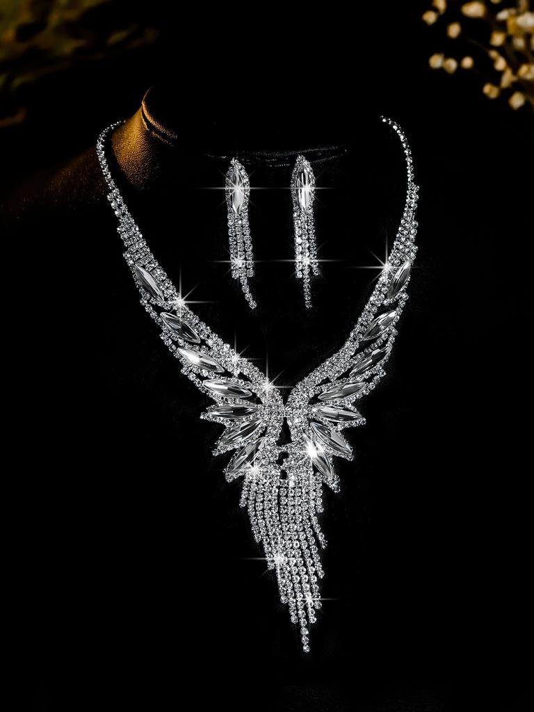 Fashion Jewelry Set Necklace Earrings For Women Ladies