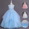 Свадебное платье для девочек, элегантная длинная тюлевая праздничная одежда для подружек невесты на день рождения, детская одежда