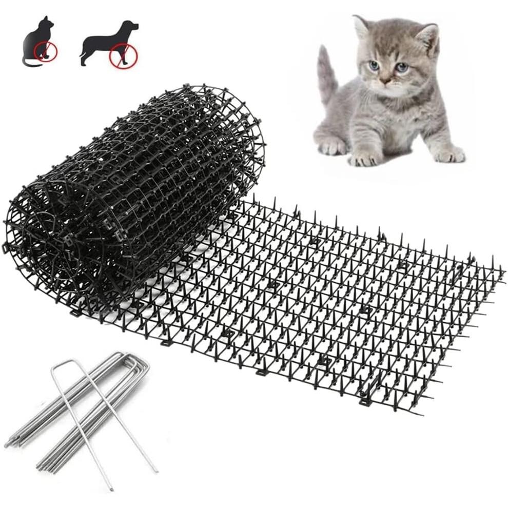 Tapis anti-excréments pour chats à picots résistants aux intempéries, idéal pour une utilisation intérieure et extérieure, protection de