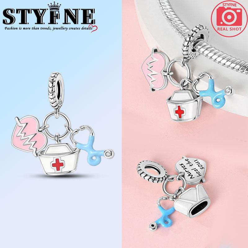 Изысканные модные медного цвета шармы-подвески в виде Санта-Клауса, рождественской елки, лося, оленя, бусины, подходят для оригинальных браслетов, рождественские украшения своими руками